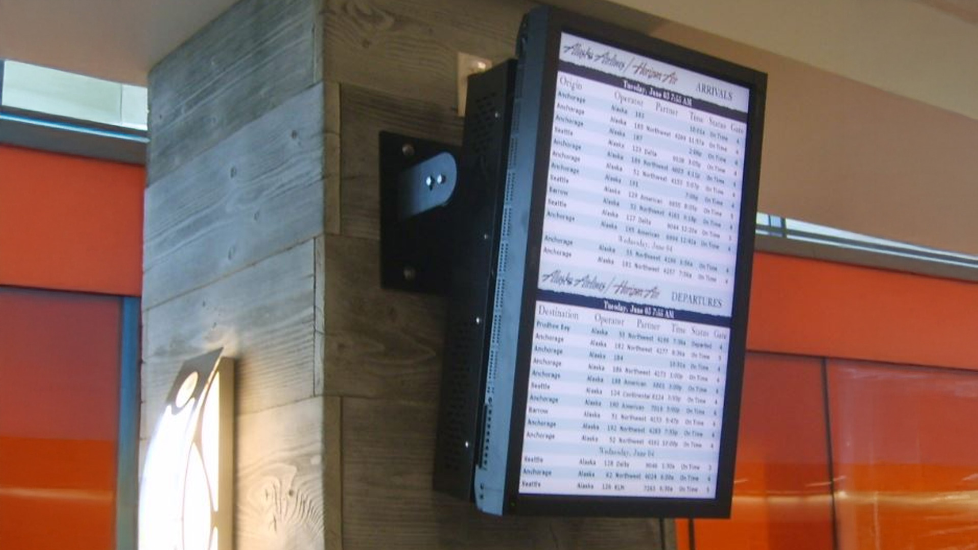 FIDS, GIDS and Monitor Mounts custom designed, fabricated and installed by burke gibson llc
