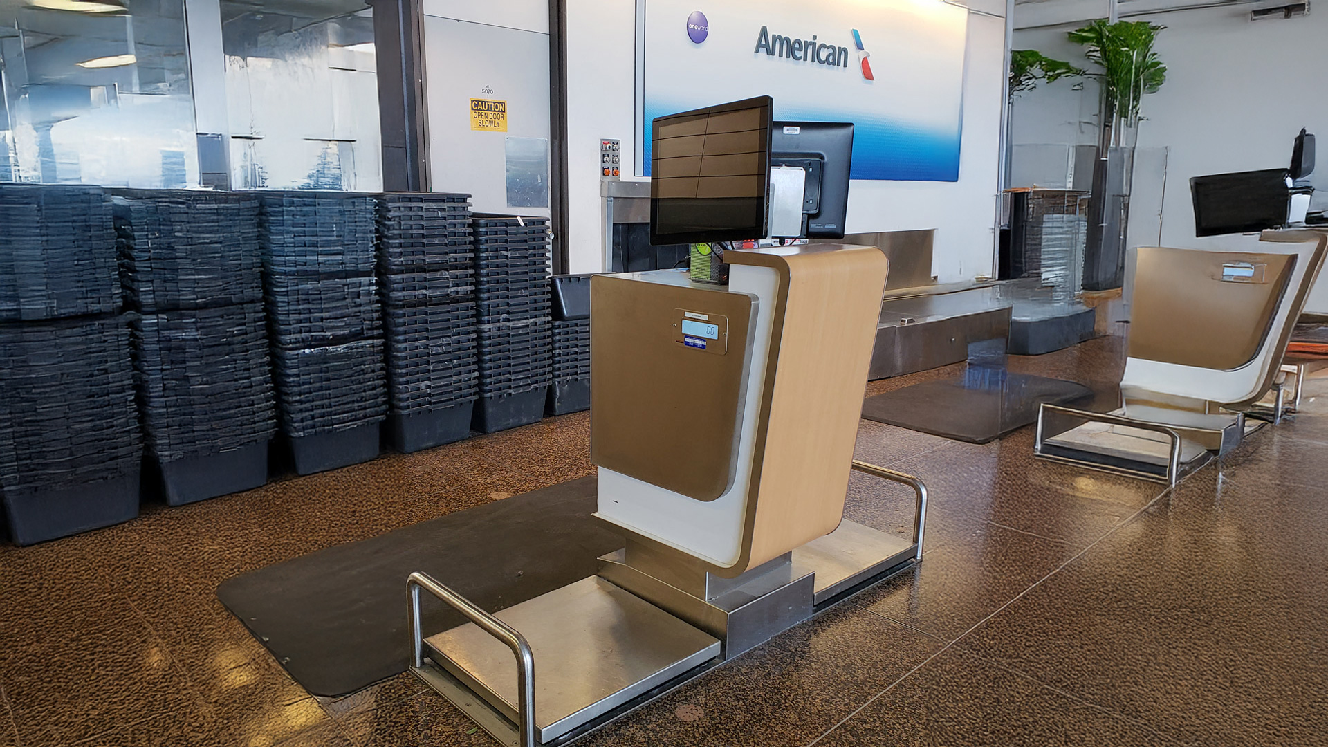 baggage scales fabricated and installed by burke gibson llc
