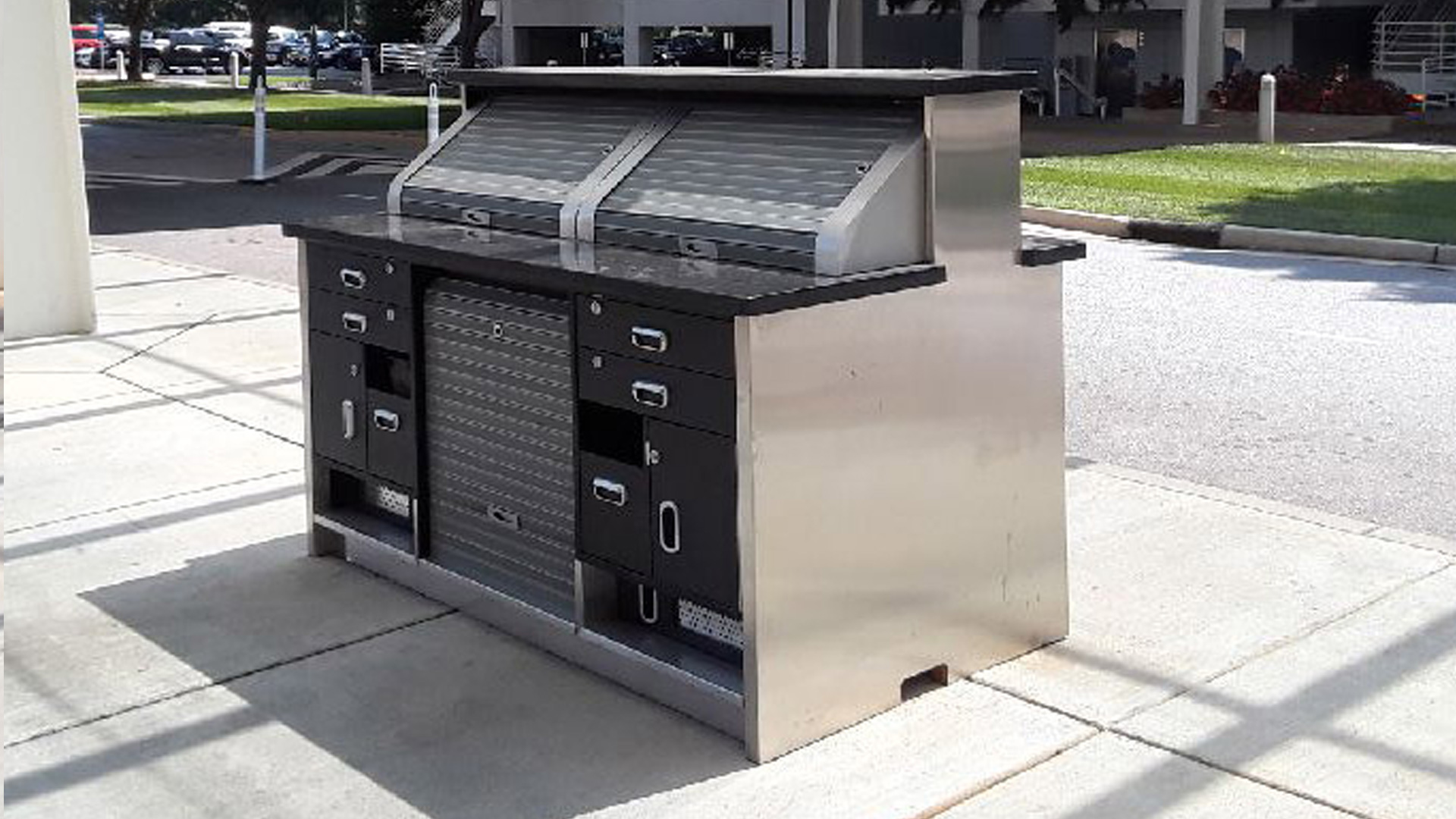 curbside checkin kiosks fabricated and installed by burke gibson llc