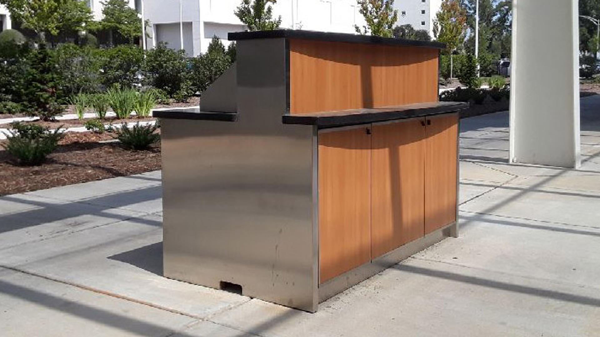 curbside checkin kiosks fabricated and installed by burke gibson llc