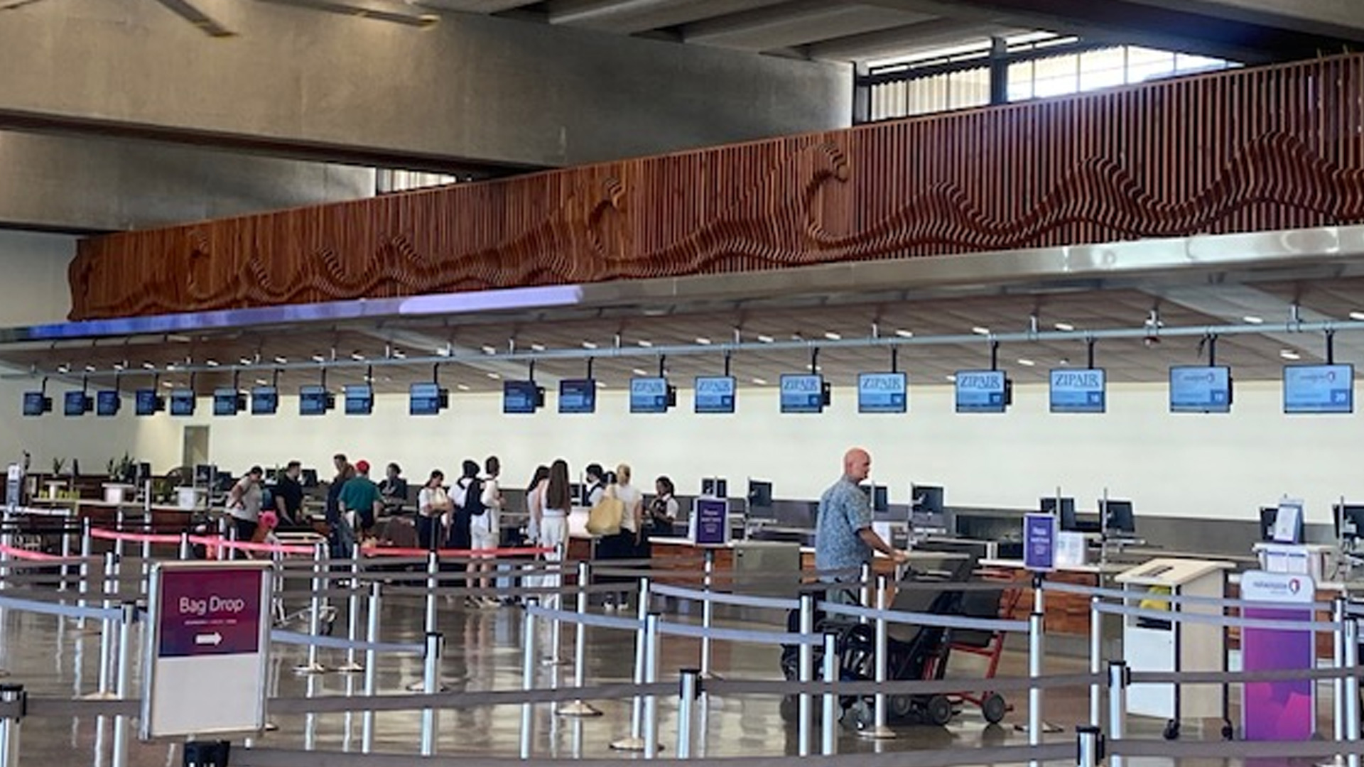 check-in ticket counters fabricated and installed by burke gibson llc