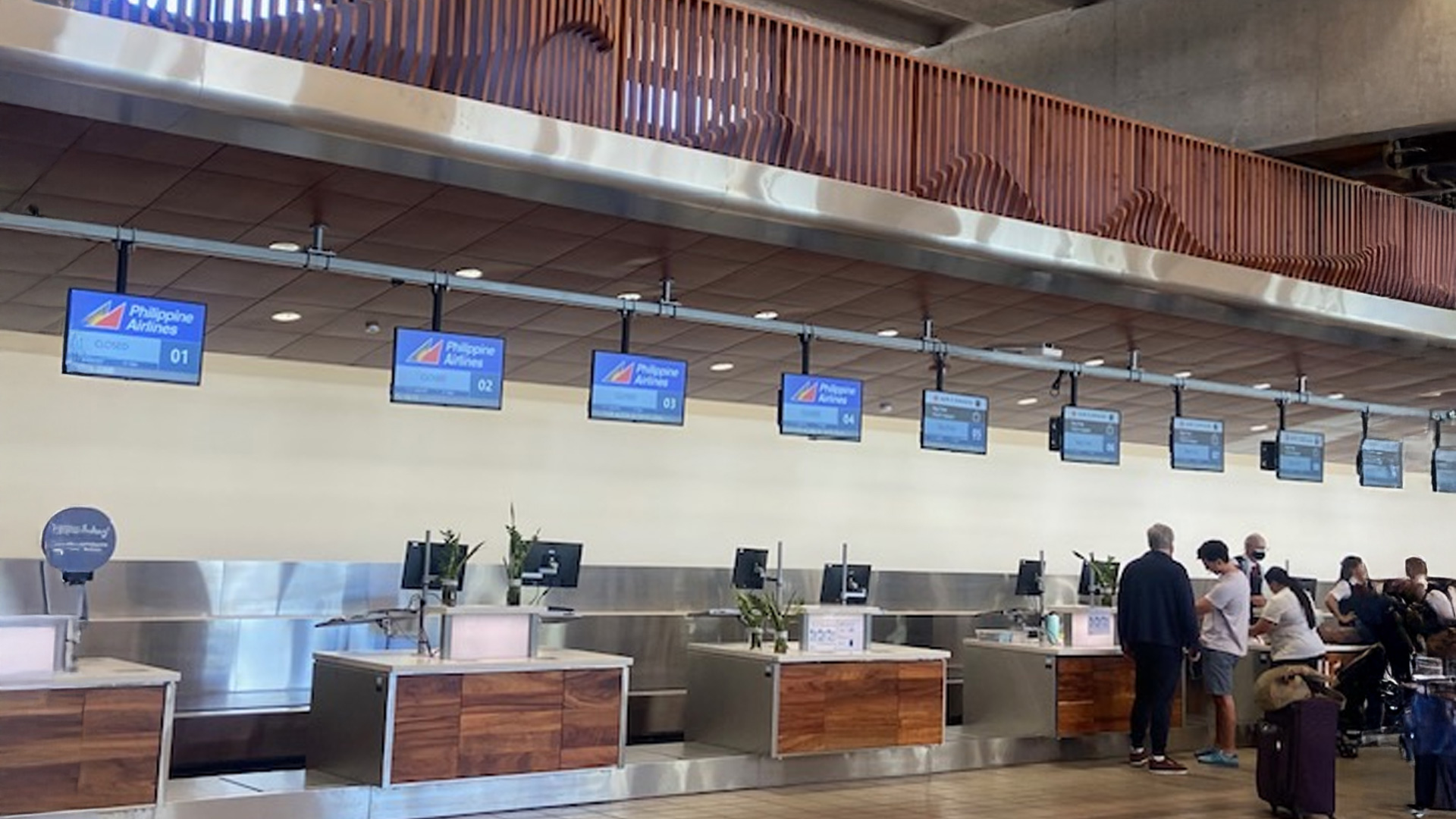 check-in ticket counters fabricated and installed by burke gibson llc
