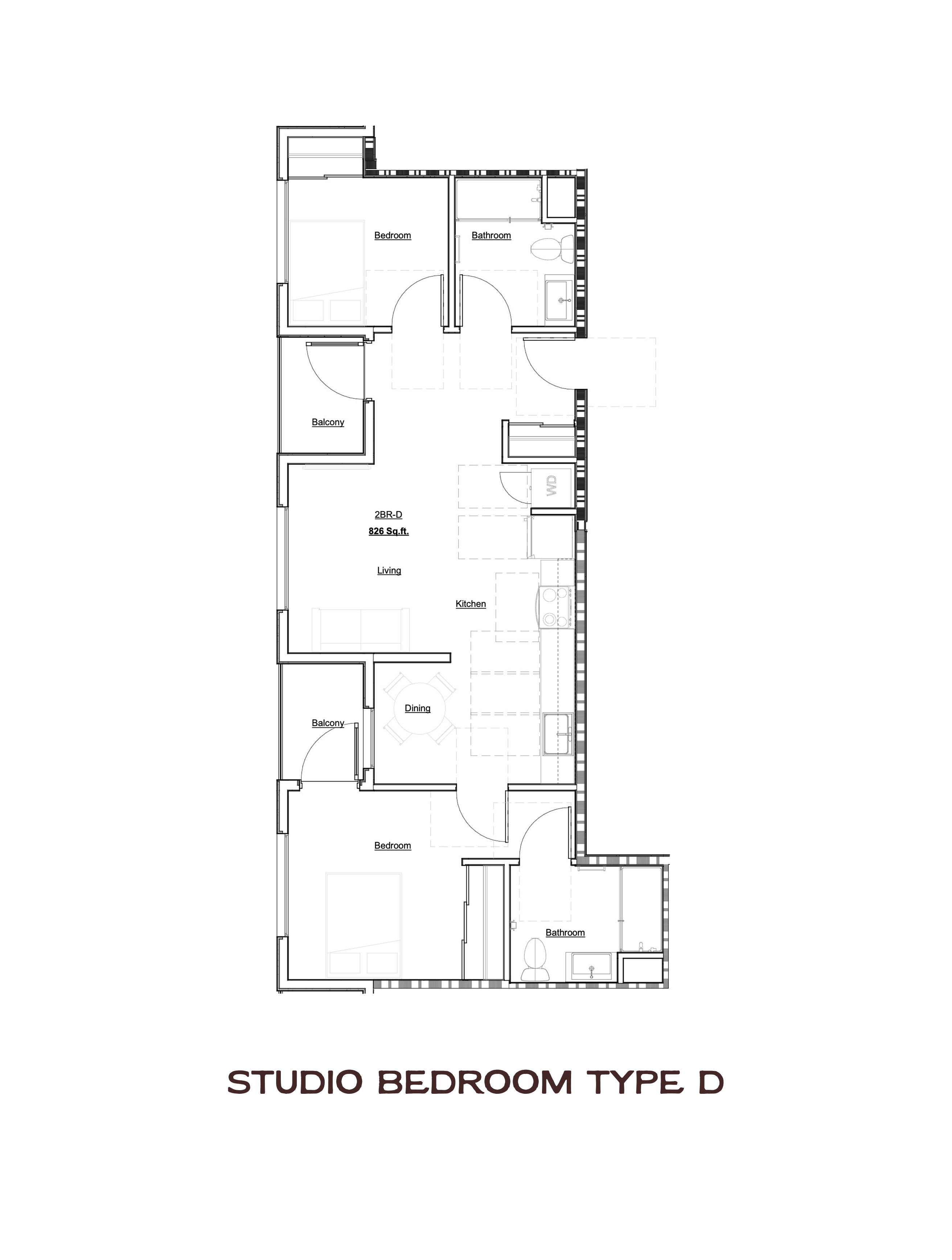 Studio Bedroom Type D