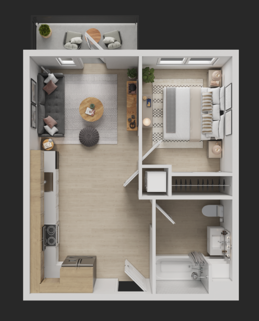 One Bedroom A1