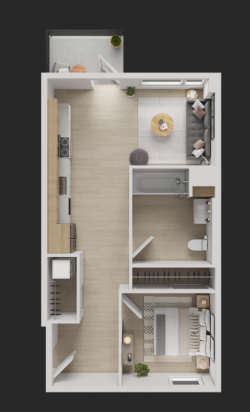 One Bedroom B1