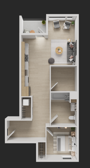 One Bedroom C
