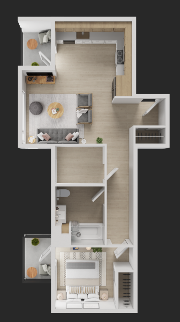 One Bedroom G