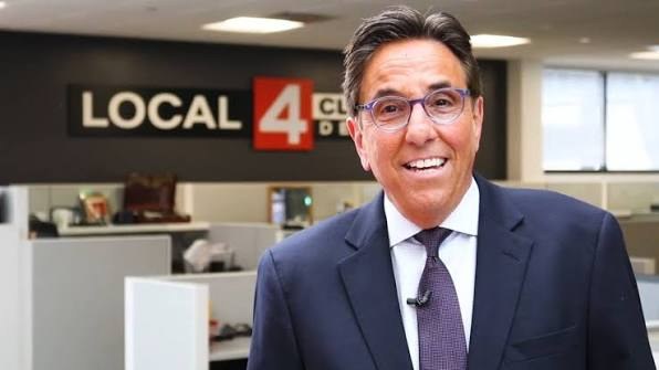 Bernie Smilovitz smiling in the Local 4 Detroit television newsroom