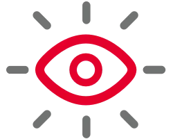 Eye icon representing account visibility at Firstrust Bank