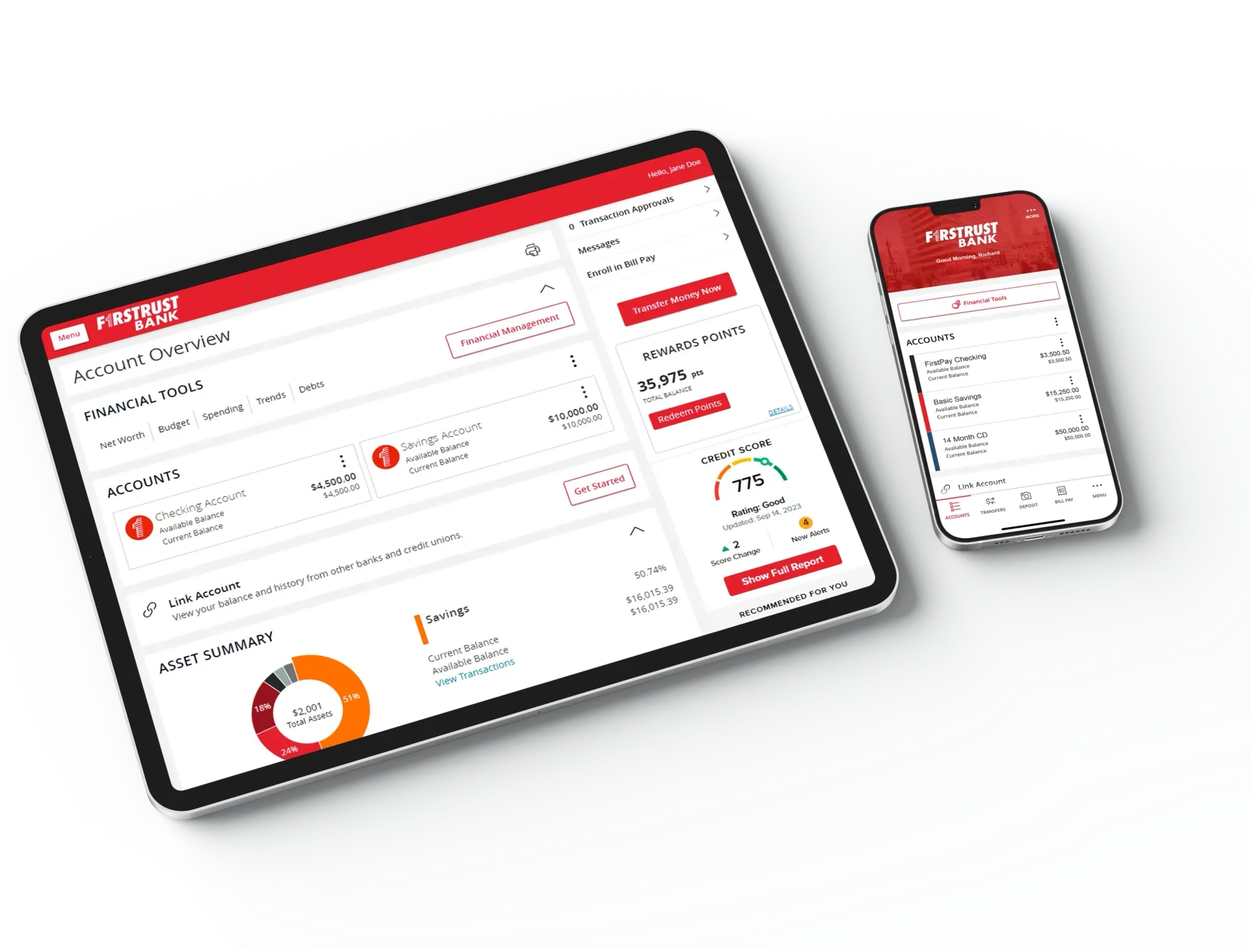 Secure banking experience across every device with Firstrust