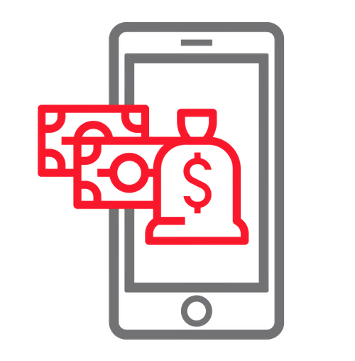 All you need is the recipient's email or phone number to send money
