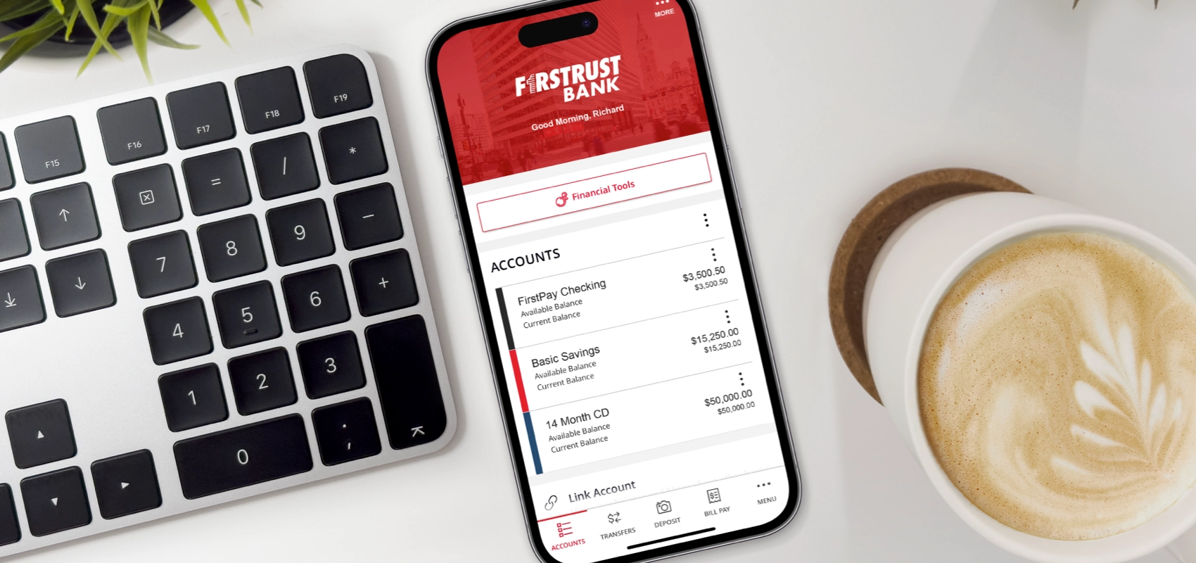 Firstrust Bank mobile app hero image
