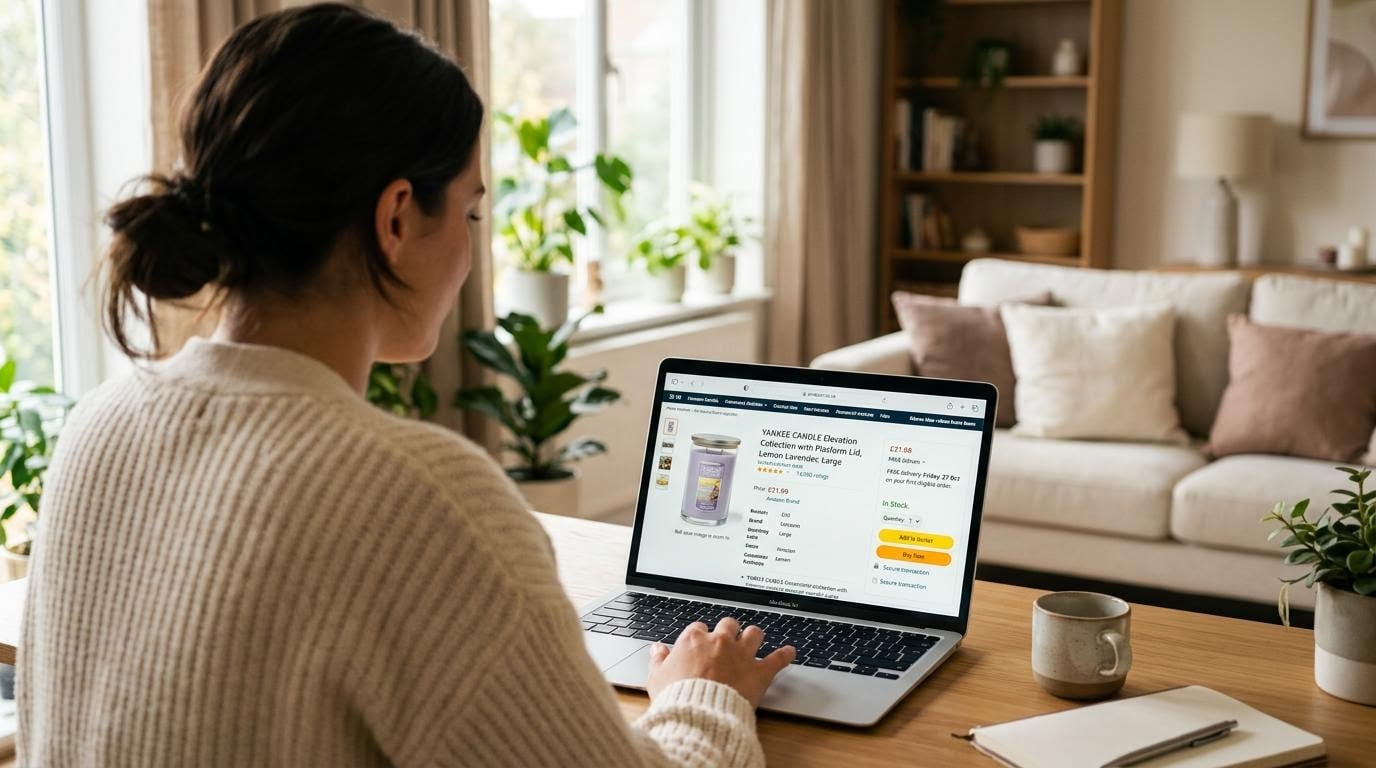 Women shopping on Amazon with Buy Box displayed