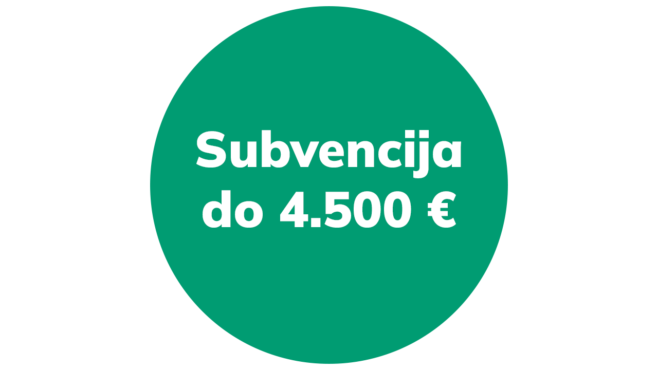 Subvencija do 4.500 €