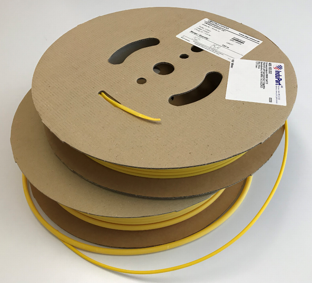 Schrumpfschlauch DERAY-ZoH125 gelb EN45545