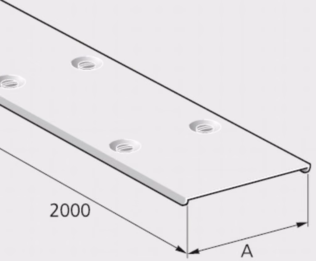 Pflitsch Industriekanal Deckel Edelstahl 2'000 mm