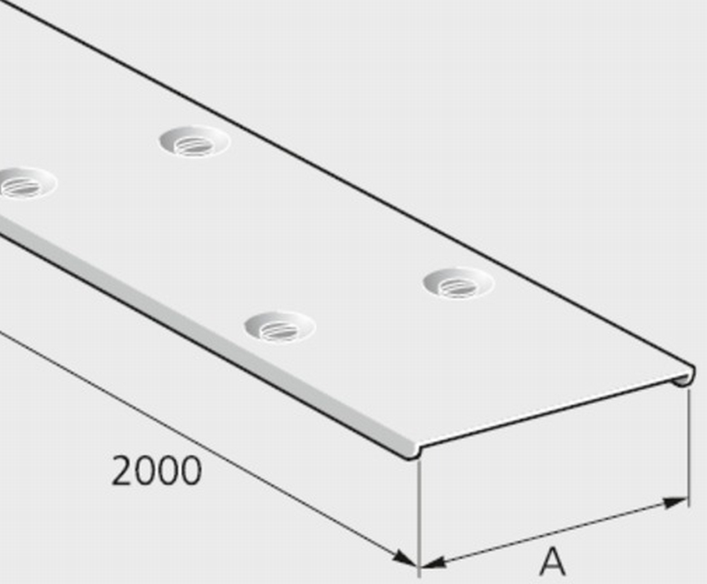Pflitsch Industriekanal Deckel Edelstahl 2'000 mm