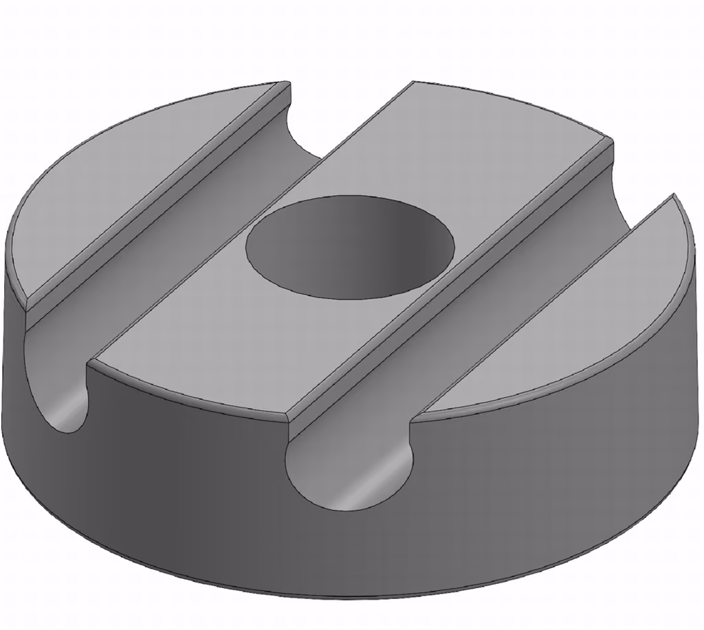 Montagescheiben für Mini-Gitterkanäle C-Form