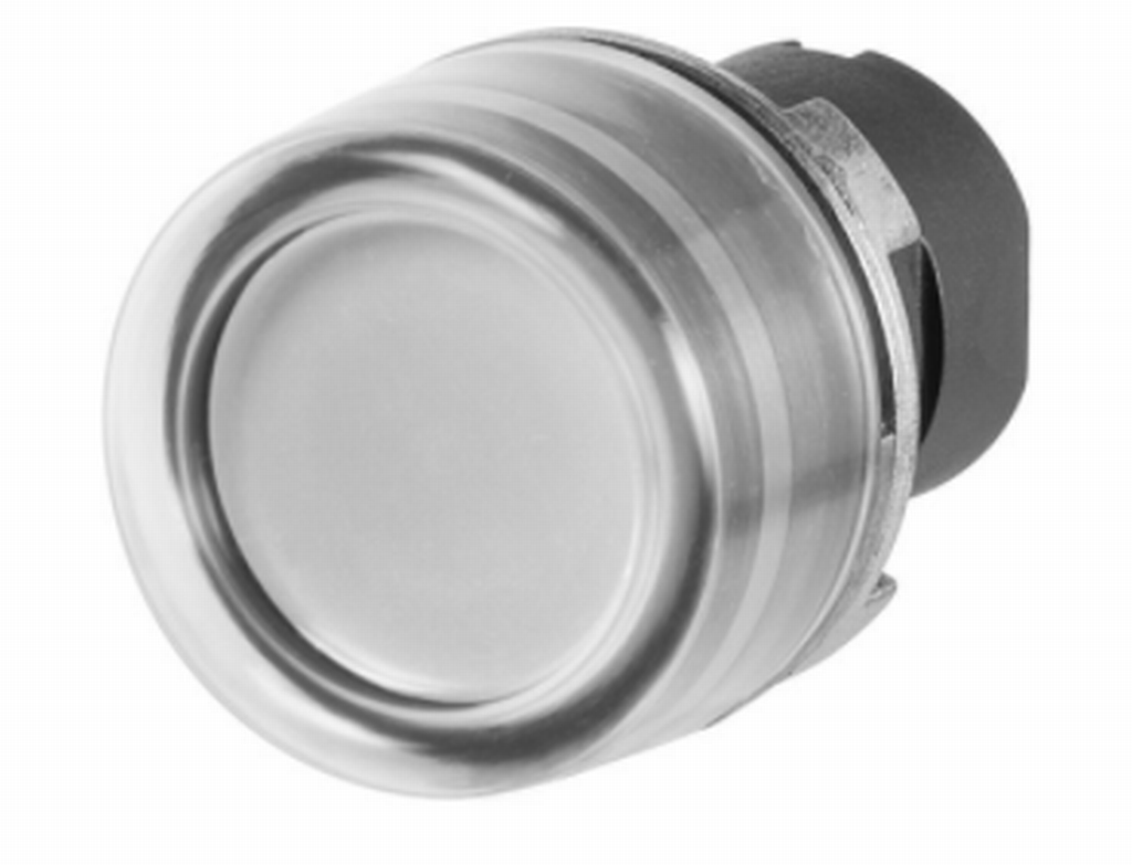 Drucktaster New Elfin grau mit Gummikappe