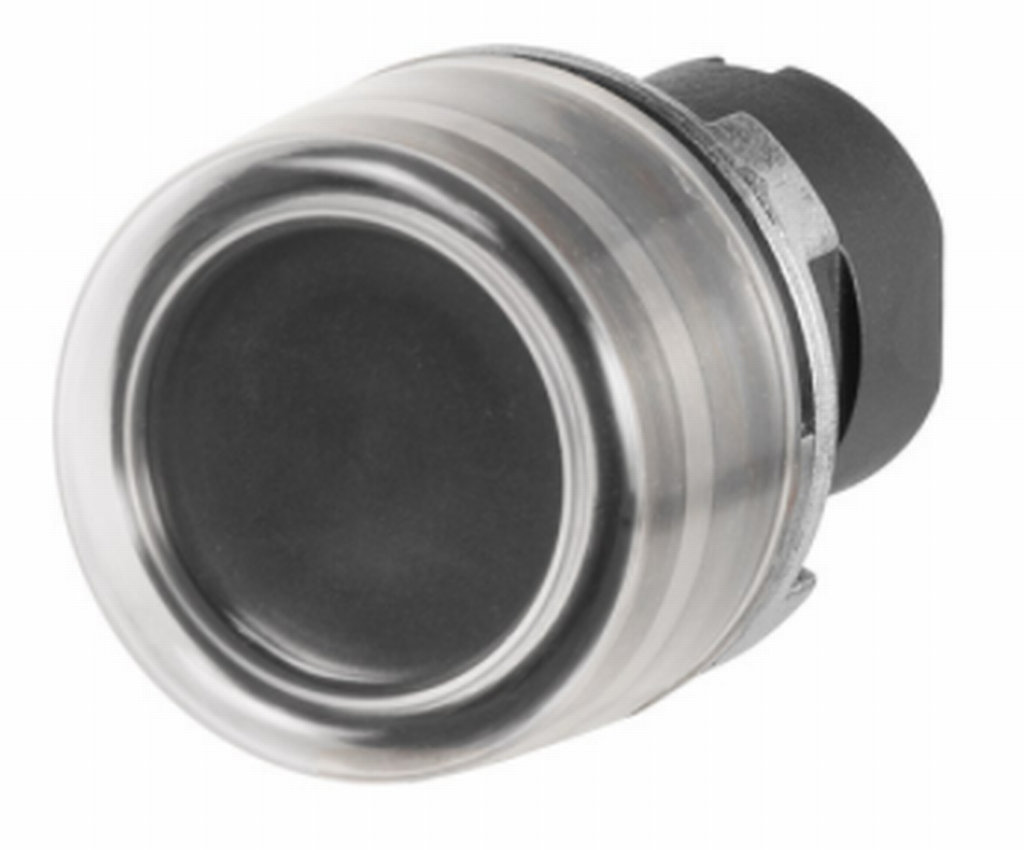 Drucktaster New Elfin schwarz mit Gummikappe