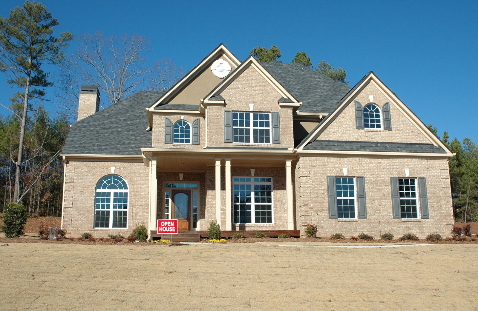 Updated home exterior with energy-efficient windows