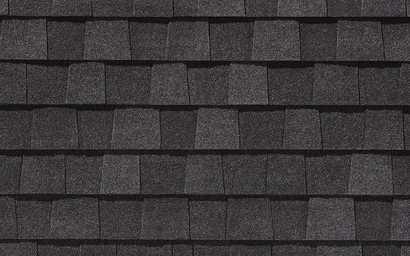 CertainTeed Landmark Charcoal Black shingle color swatch