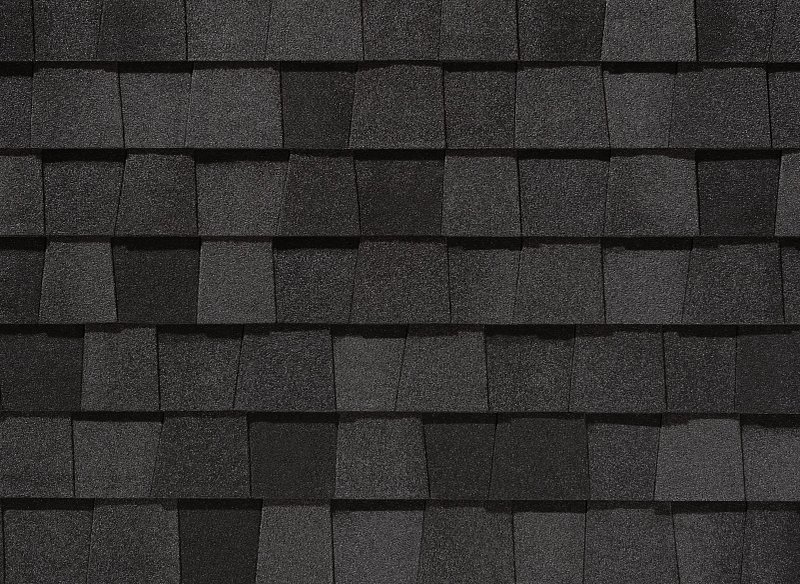 CertainTeed Landmark PRO Max Def Moire Black shingle color swatch