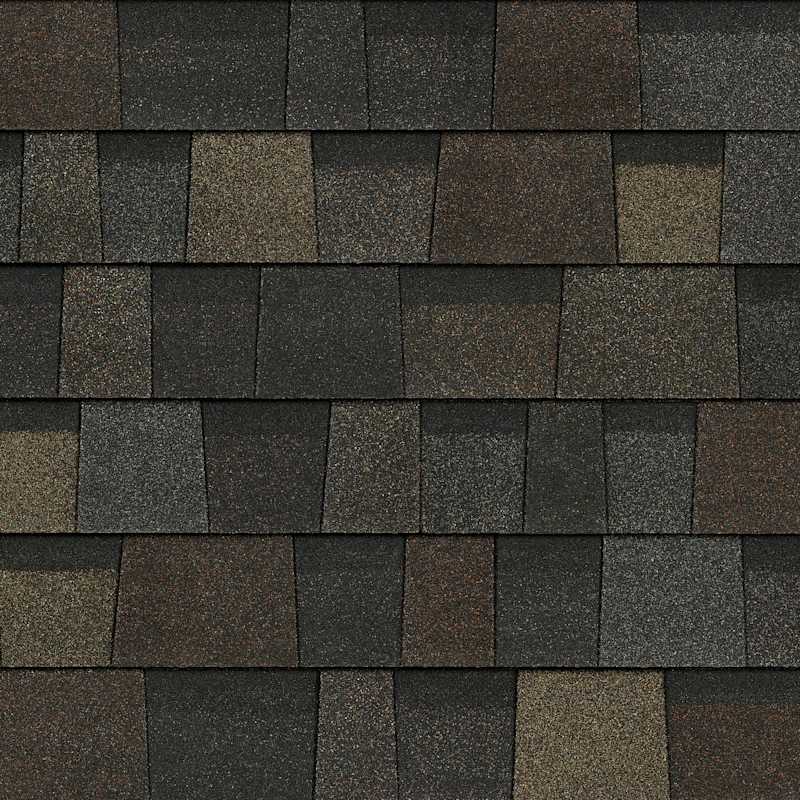 Owens Corning TruDefinition Duration Black Sable shingle color swatch