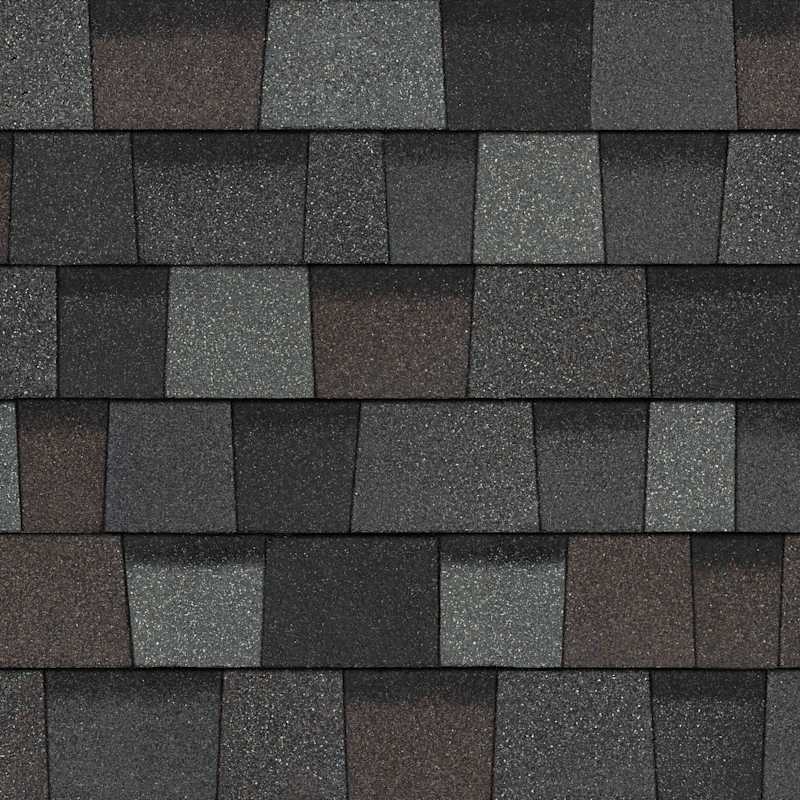 Owens Corning TruDefinition Duration Gray Tweed shingle color swatch