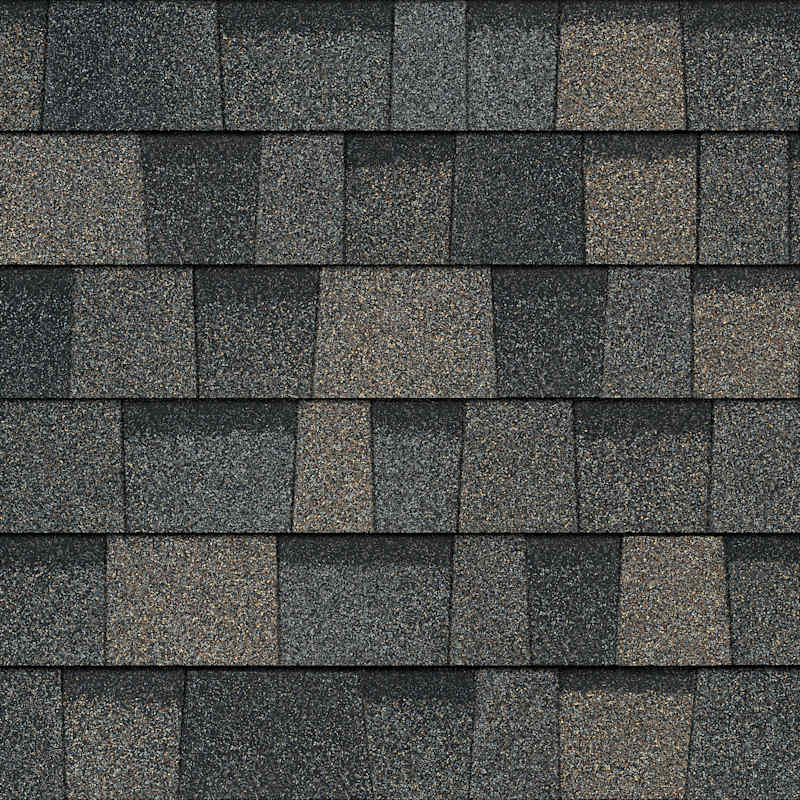 Owens Corning TruDefinition Duration Peppercorn shingle color swatch