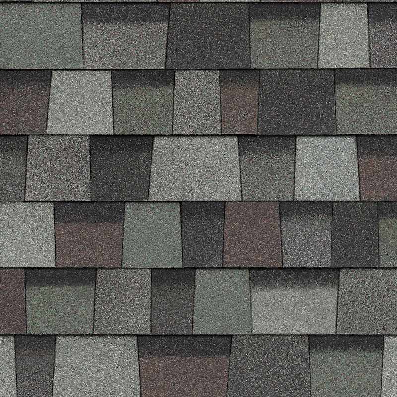 Owens Corning TruDefinition Duration Mountain Pine shingle color swatch