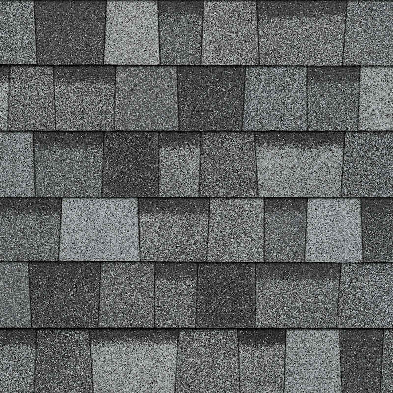 Owens Corning TruDefinition Duration Slatestone Gray shingle color swatch