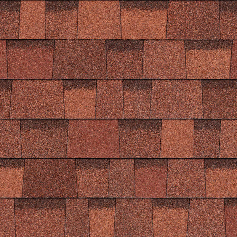 Owens Corning TruDefinition Duration Terra Cotta shingle color swatch