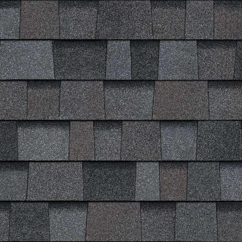 Owens Corning TruDefinition Duration Williamsburg Gray shingle color swatch