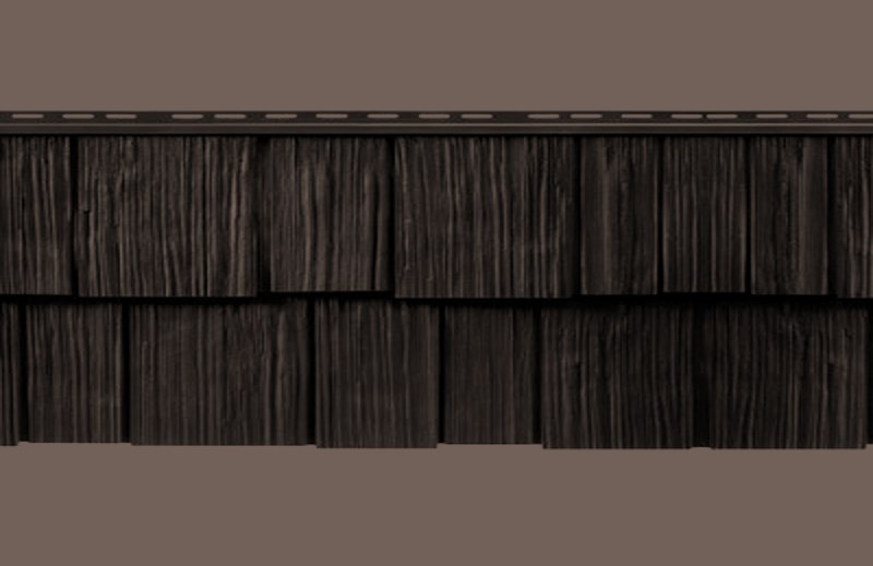 Mastic Cedar Discovery Brandy Wood siding color swatch (official Ply Gem color)