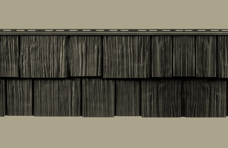 Mastic Cedar Discovery Cedar siding color swatch (official Ply Gem color)