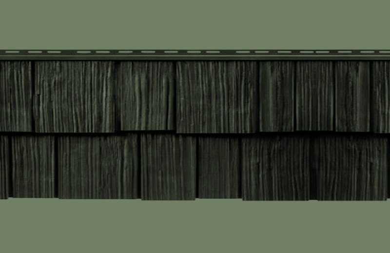 Mastic Cedar Discovery Lakeshore Fern siding color swatch (official Ply Gem color)