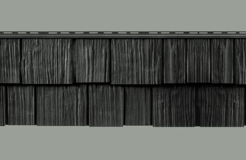 Mastic Cedar Discovery Harbor Grey siding color swatch (official Ply Gem color)
