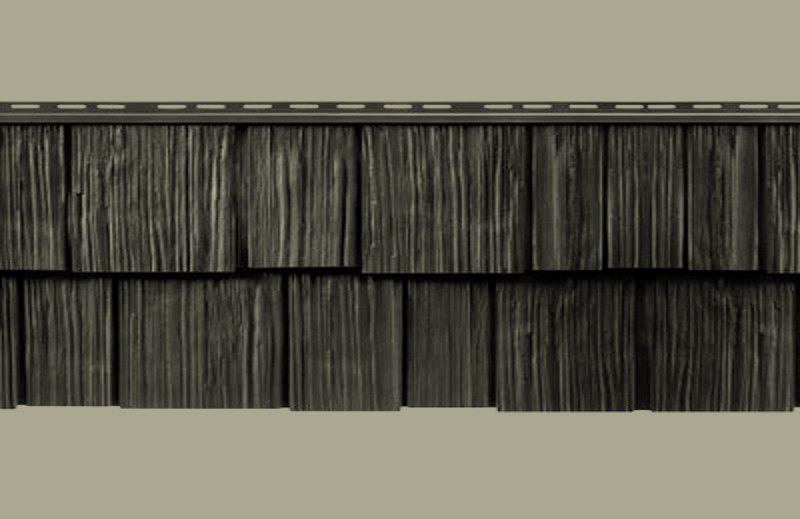 Mastic Cedar Discovery Pebblestone Clay siding color swatch (official Ply Gem color)
