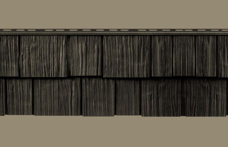 Mastic Cedar Discovery Rugged Canyon siding color swatch (official Ply Gem color)