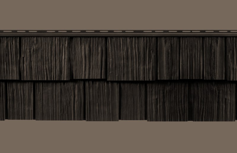 Mastic Cedar Discovery Timber siding color swatch (official Ply Gem color)