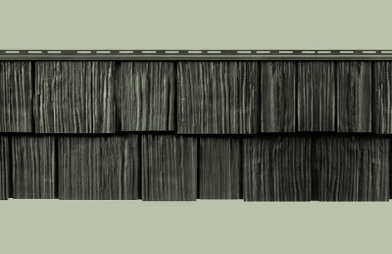 Mastic Cedar Discovery Tuscan Olive siding color swatch (official Ply Gem color)