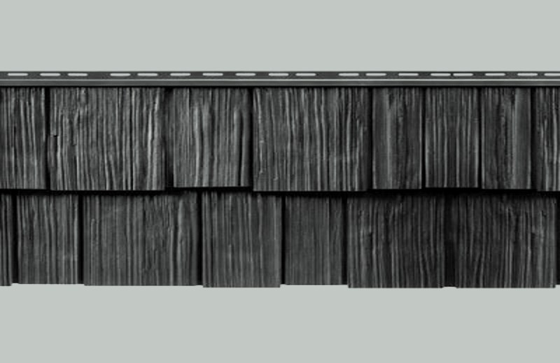 Mastic Cedar Discovery Victorian Grey siding color swatch (official Ply Gem color)