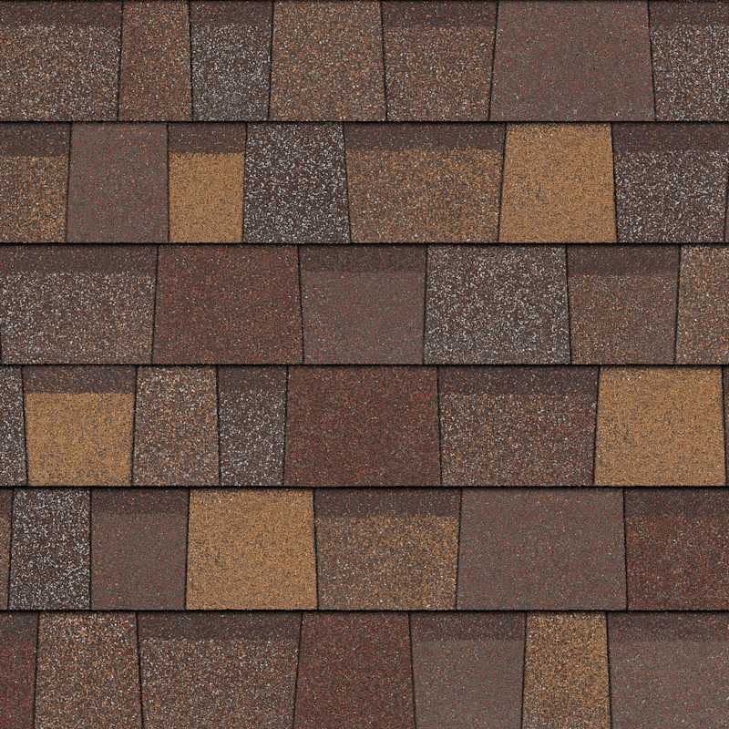 Owens Corning TruDefinition Duration Designer Sedona Canyon shingle color swatch