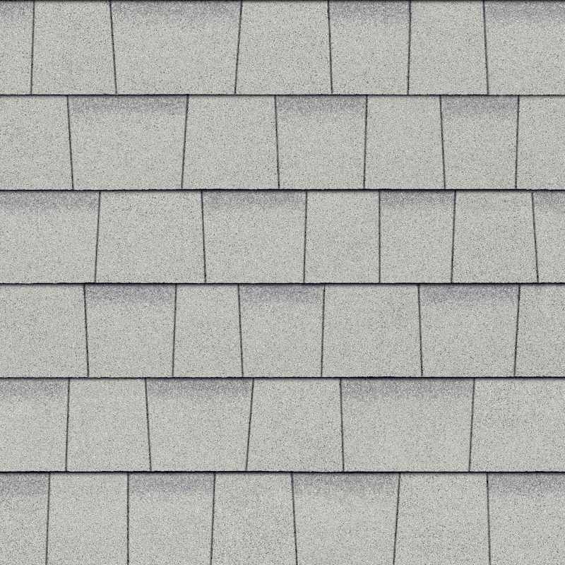 Owens Corning Shasta White shingle color swatch (Oakridge line)