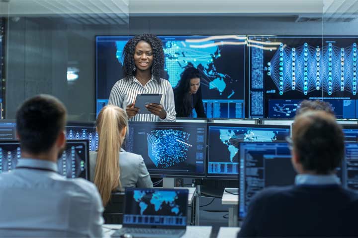 IT support team at monitoring stations