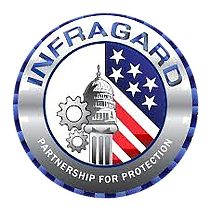 Official InfraGard Member seal for MJN Technology Services partnership for protection
