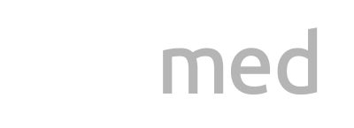 Logo texte Fizimed en noir, blanc et gris.
