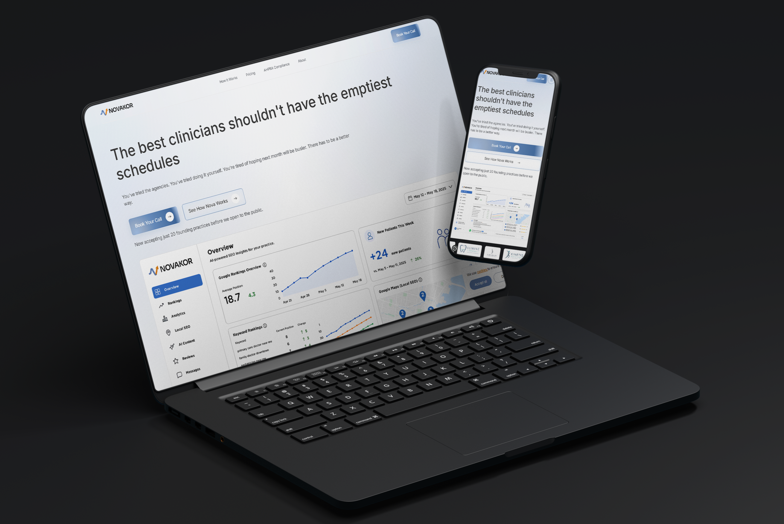 AI-Powered Healthcare SEO Platform | Novakor thumbnail