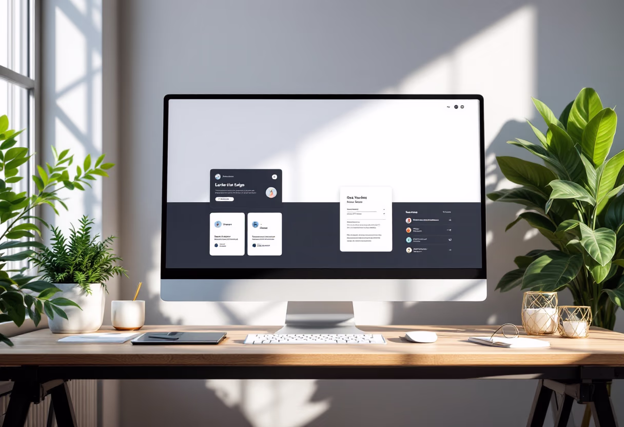 [interface] image of a dashboard interface (for a productivity tools business)